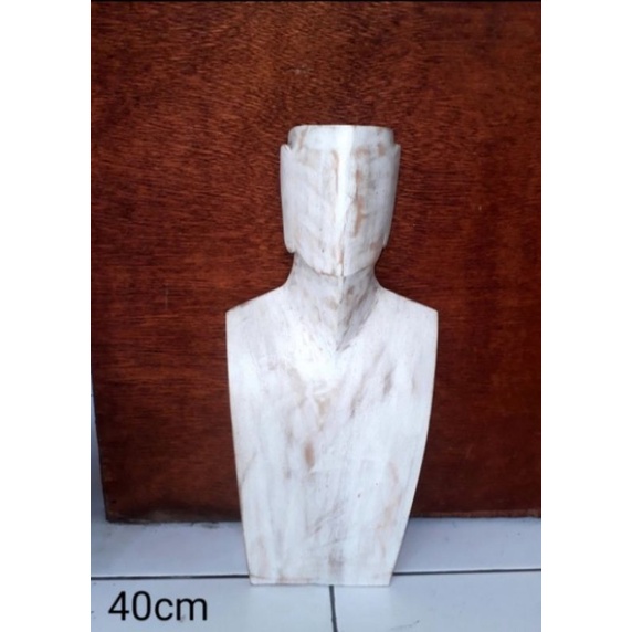 Display kalung kayu - Tempat display kalung - pajangan kalung - patung bali