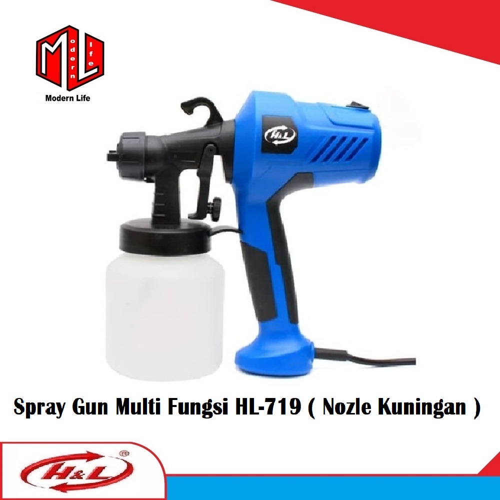 Spray Gun Elektrik Alat Semprot Listrik Cat Minyak Multifungsi HL 719