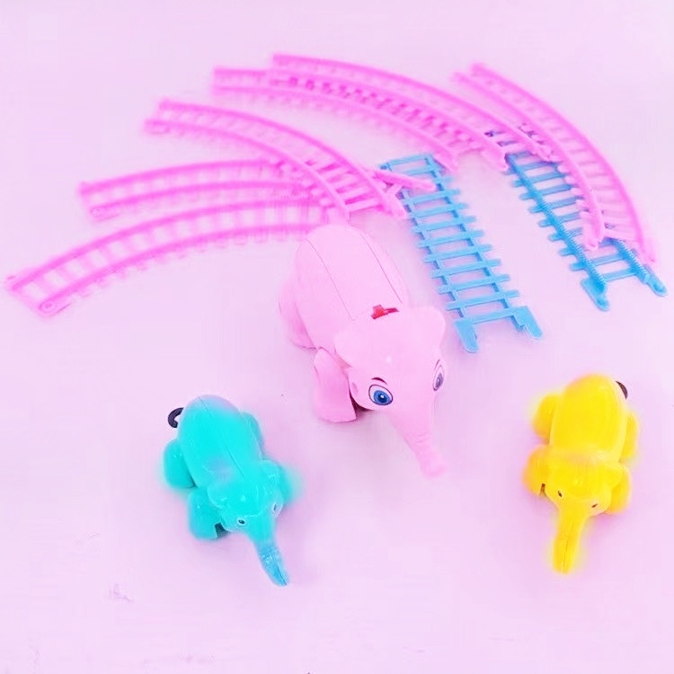 [tma] Mainan Anak Rail Kereta Api Gajah Dan Anak Gajah / Funny Elephant Railways