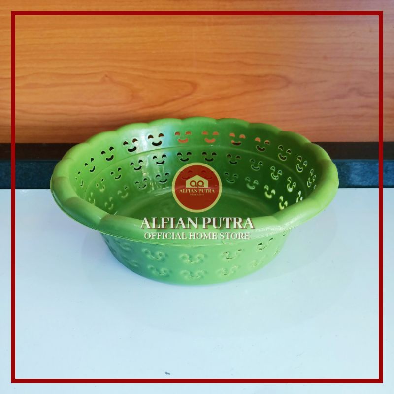 1 LUSIN WAKUL BASKOM PLASTIK HAJATAN ISI 12 PCS | BESEK BERKATAN MOTIF SENYUM CERIA SMILE | WASKOM W
