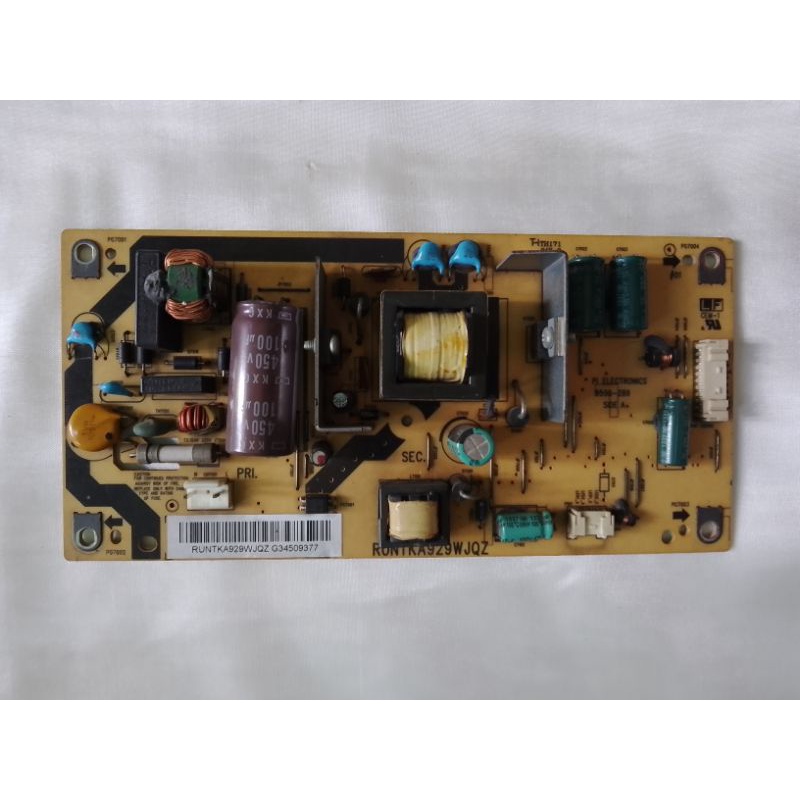 POWER SUPPLY ORIGINAL TV SHARP AQUOS LC.32LE347I SECOND