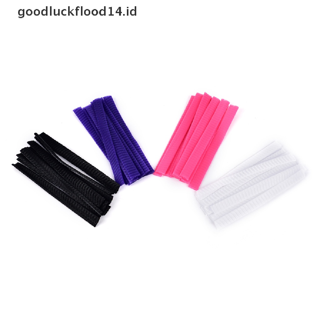 [OOID] 10Pcs Cosmetic Make Up Brush Pen Netting Cover Mesh Sheath Protectors Guards ID