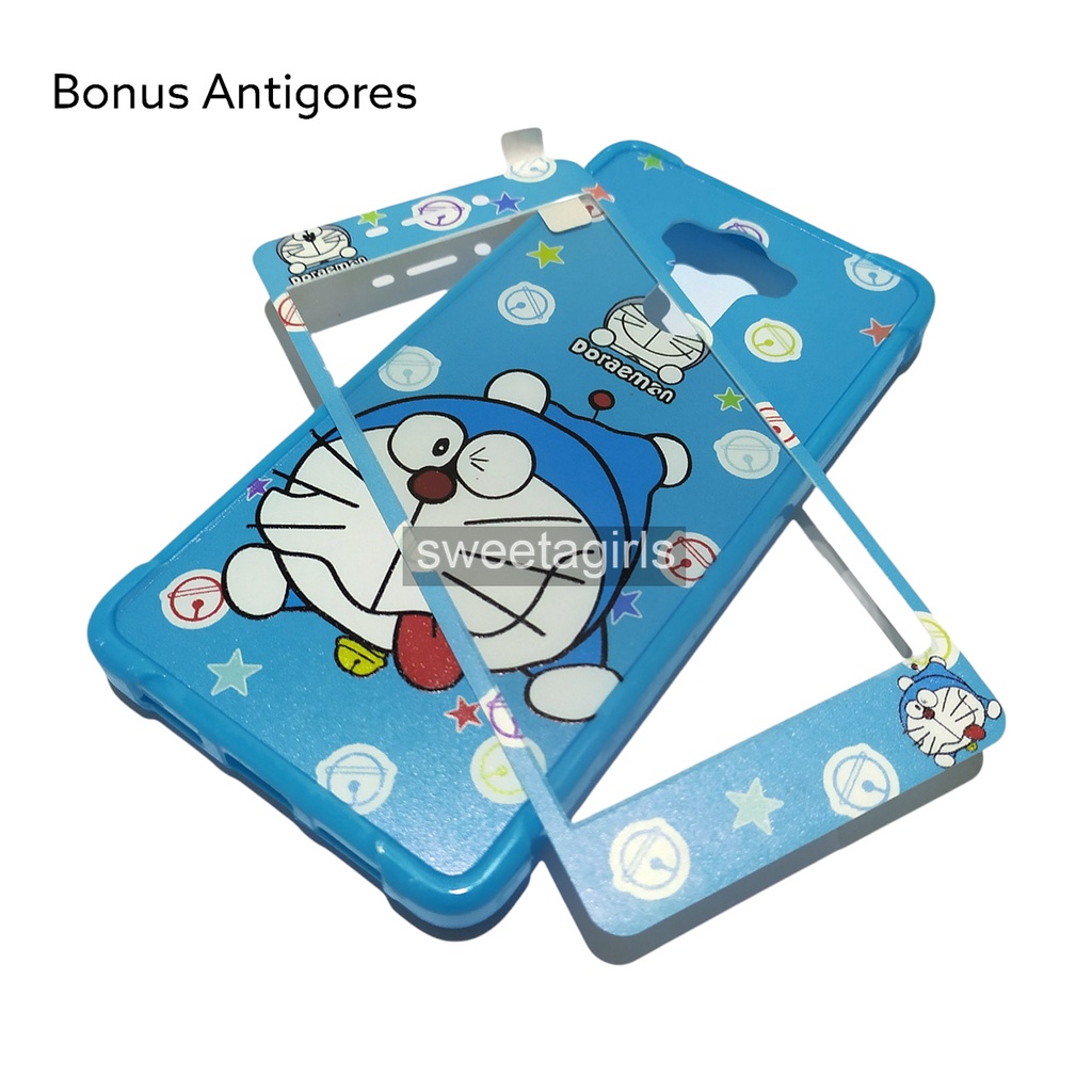 Casing Lucu Xiaomi Redmi 4 Prime AntiCrack dengan Antigores -  Karakter - sweetacase.id - Bisa Bayar Ditempat / COD / Casing Terbaru - Karakter Lucu - Casing Imut - Kesing Hits - Case Gemoy - Kesing - Aesthetic Stitch - Doraemon