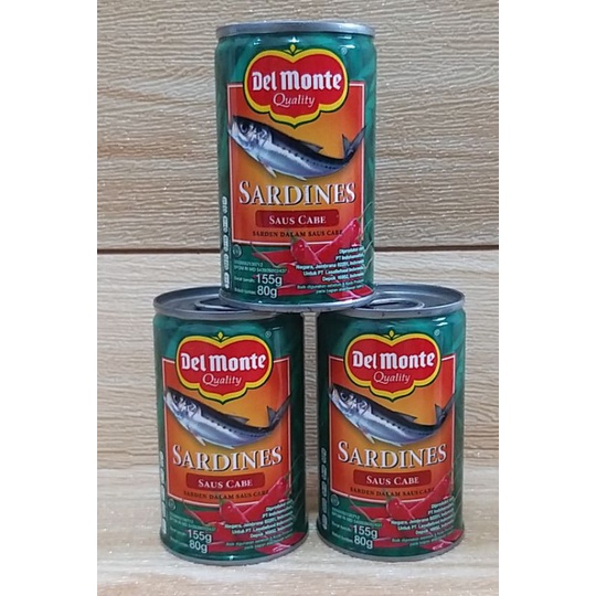 ✔MURAH Delmonte Sarden Saus Cabai 155gr / Sarden Delmonte