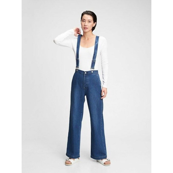 Gap Wide leg denim jeans Jumpsuit