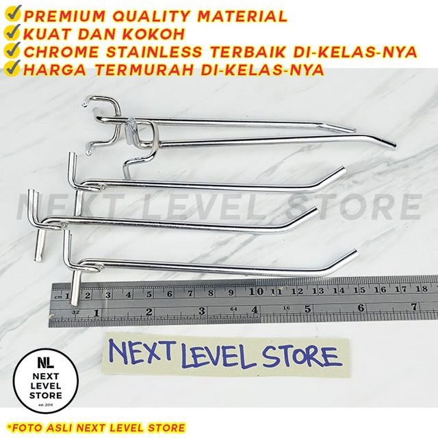 Triangle Hook Ram Tripod 15 CM Display Besi Stainless TEBAL 4.8mm 5mm