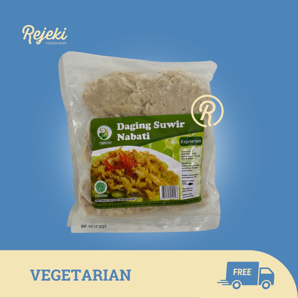 

Vegood Daging Suwir Vegetarian 450g - Rejeki Frozen Mart