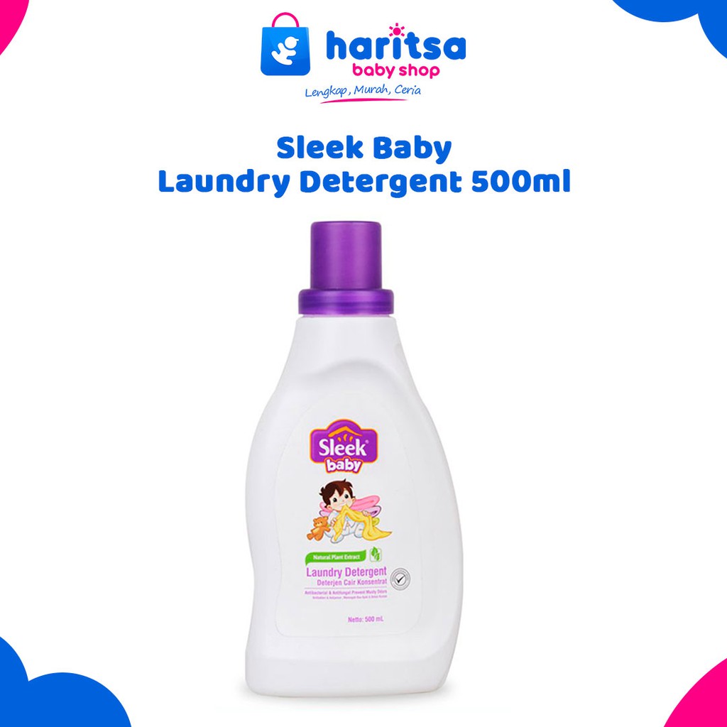 Sleek Baby Laundry Detergent Botol 500ml / sabun cuci pakaian bayi