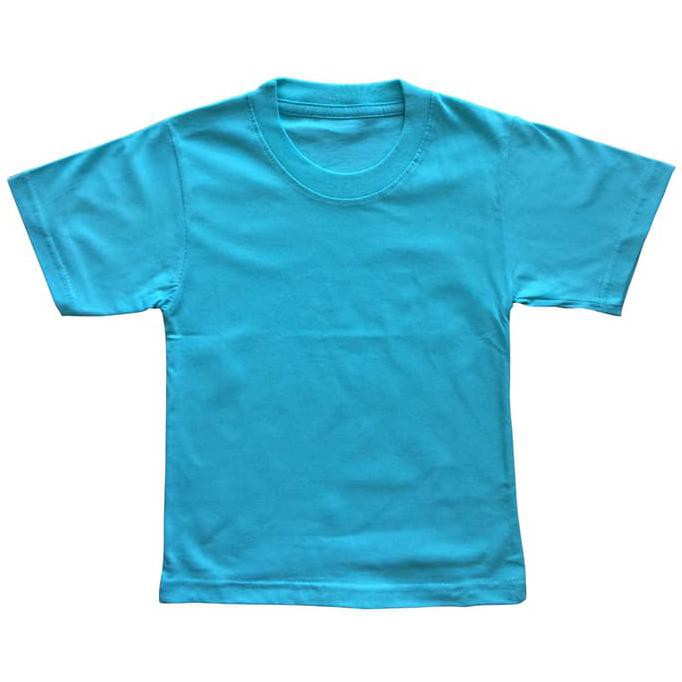 Kaos Anak Polos Biru Tosca