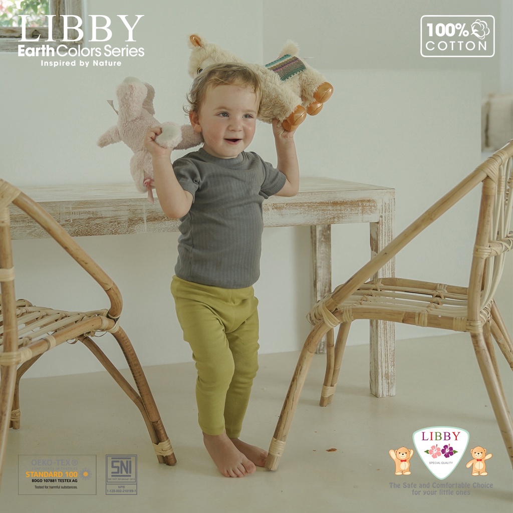 LIBBY Earth Colors Leggings 0-2 Tahun (1pcs/pack) / Legging Anak 0-6 Y (Tersedia varian warna dan ukuran)