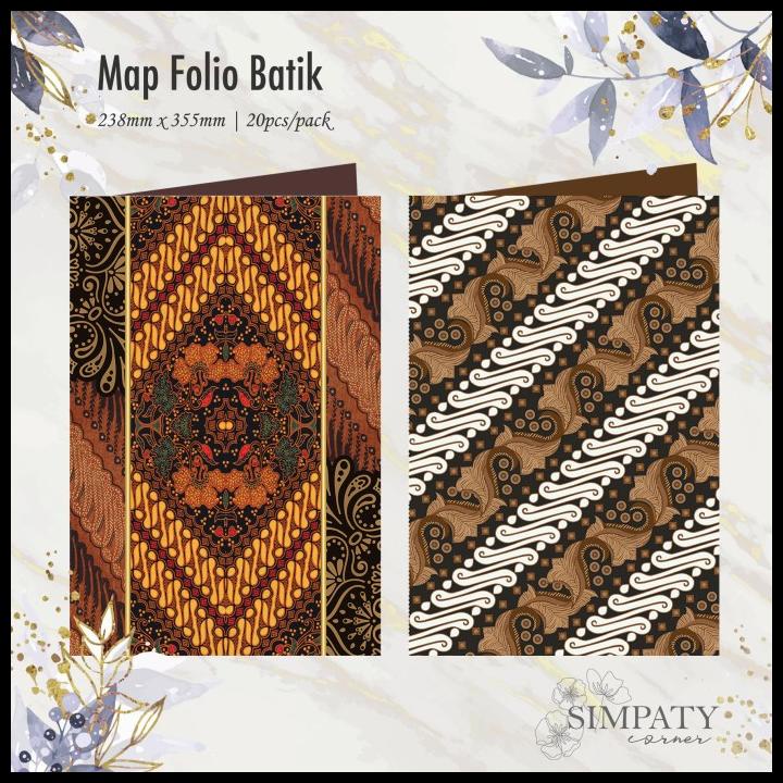 

Map Kertas / Stopmap / Stop Map Folio Motif Batik Indonesia
