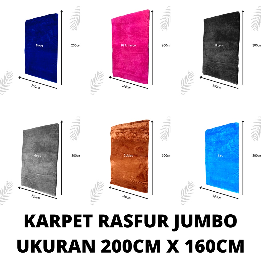 Karpet bulu jumbo termurah bisa cod ukuran 200cm x 160cm