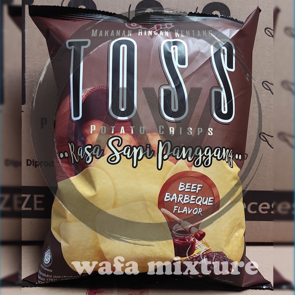 

Oishi Toss potato Crips Rasa Sapi panggang 75 gr piknik cemilan camping