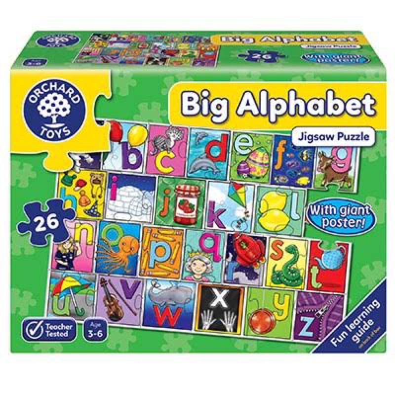 Preloved puzzle orchard toys big alphabet