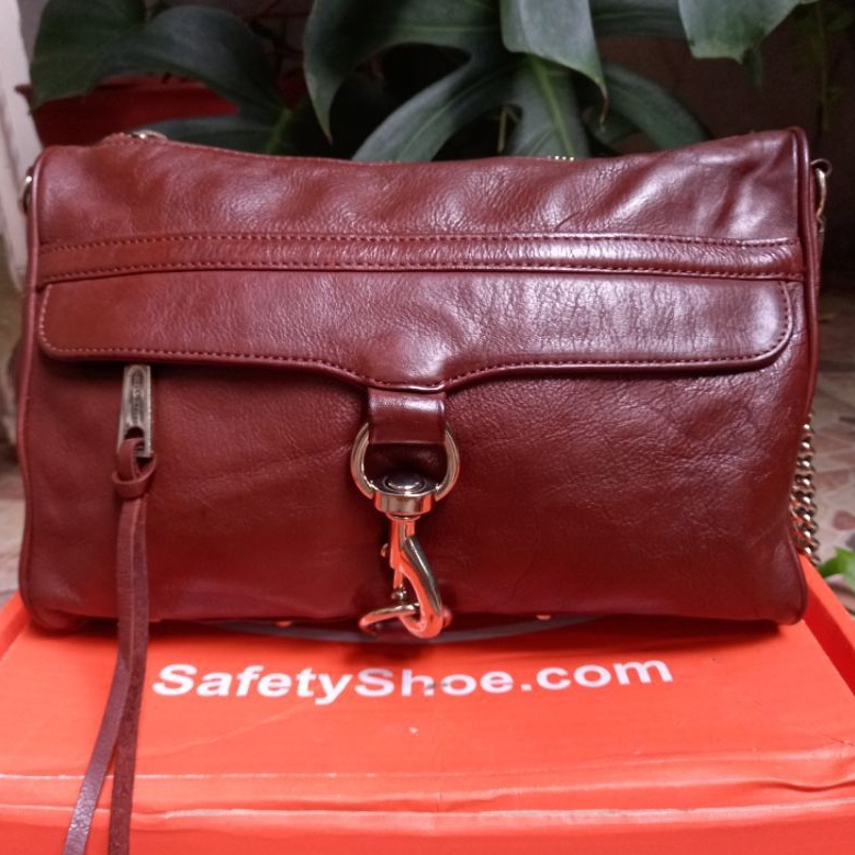 Preloved Tas sling rantai kulit asli Rebecca Minkoff