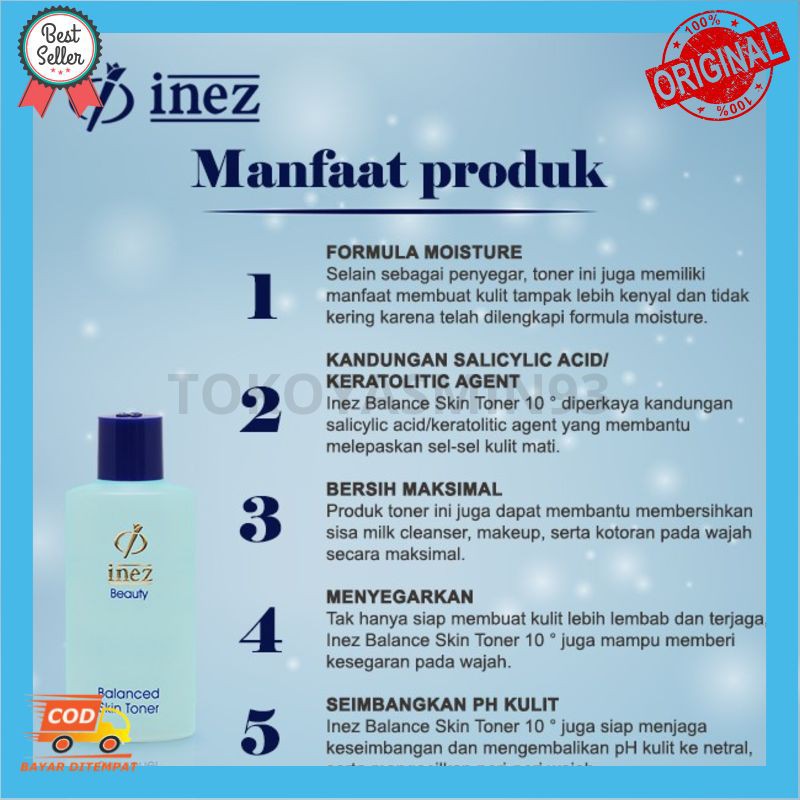 Inez Beauty Balanced Skin Toner Murah