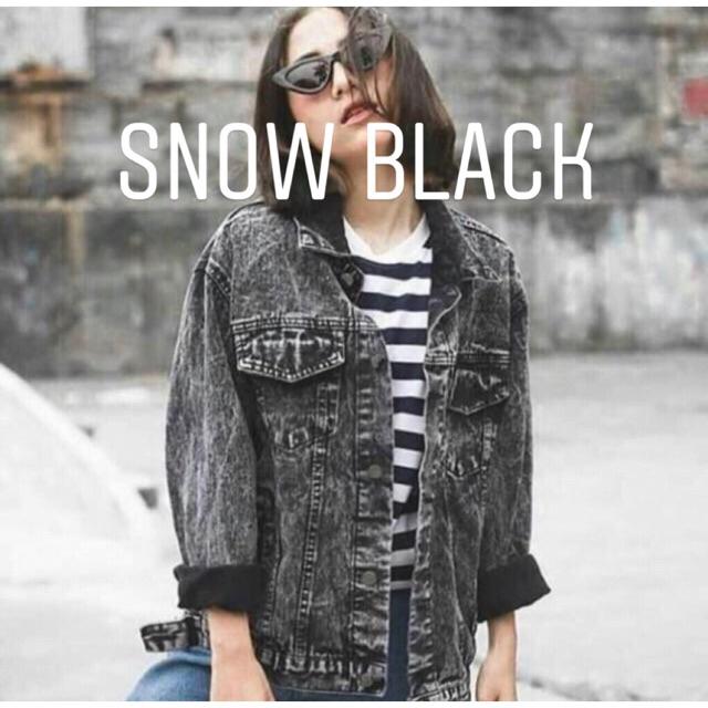 Jaket Jeans SnowBlack Pria dan Wanita Premium Quality-Snowblack