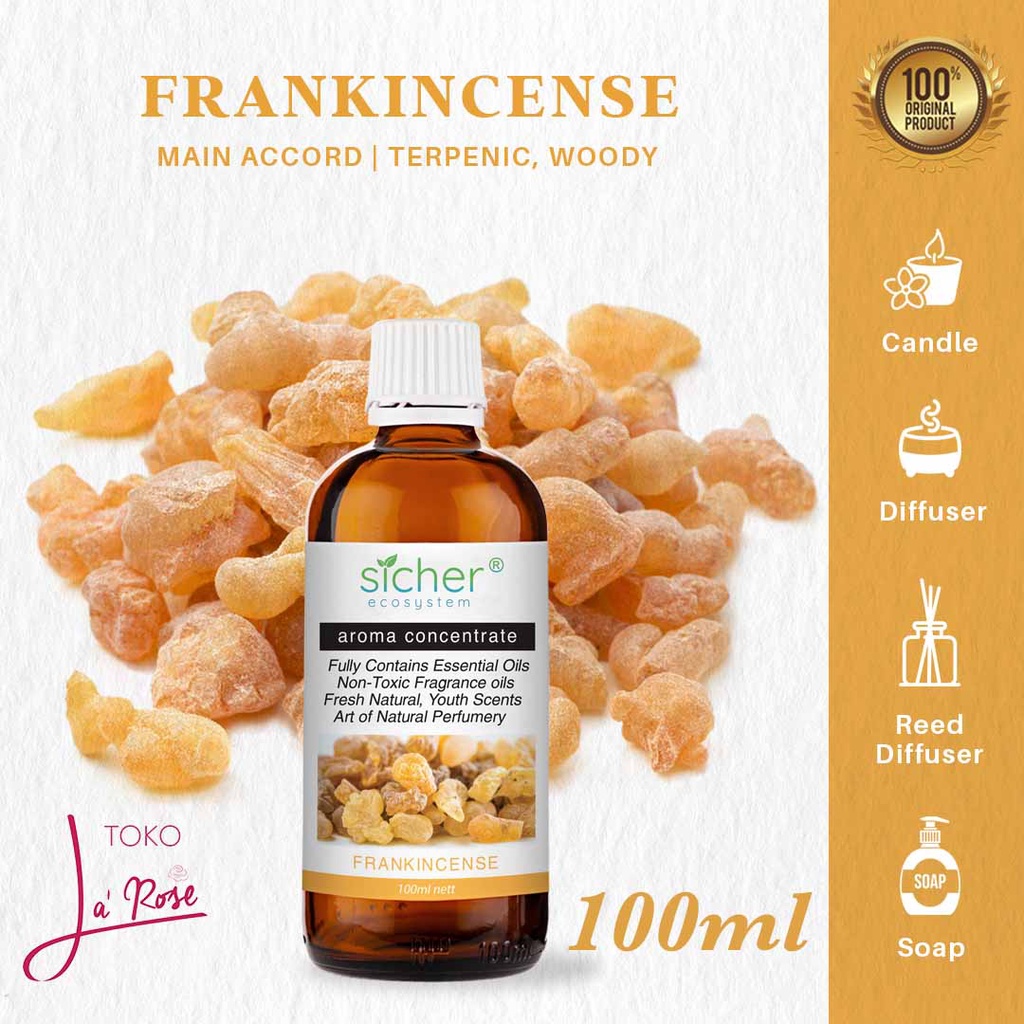 Frankincense Sicher Aromatherapy 100ml Essential Oil Aroma Terapi Kemenyan