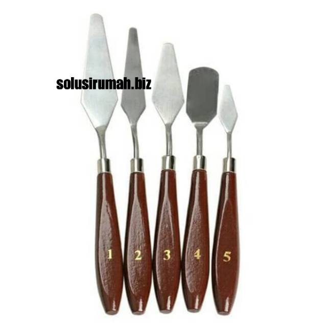 PAINTING KNIFE SET 5PCS PISAU PALET PISAU LUKIS