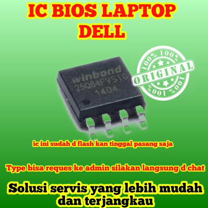 ic bios laptop merk dell siap pakai