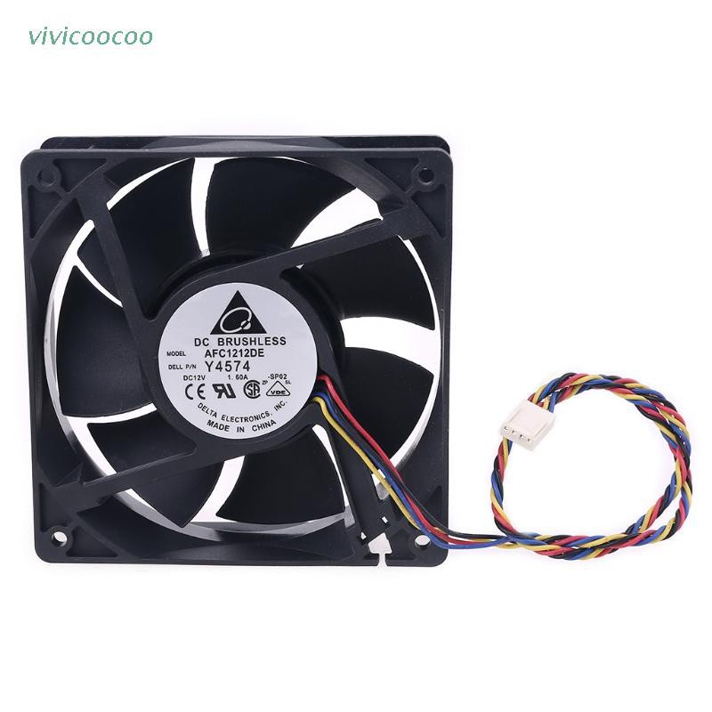 VIVI   120x120x38mm Brushless DC 12V 1.6A PWM Server Cooling Fan For Delta AFC1212DE