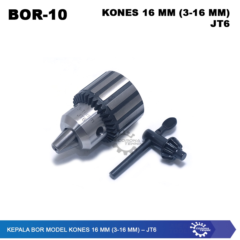 JT6 - Kepala Bor Model KONES 16 mm (3-16 mm)