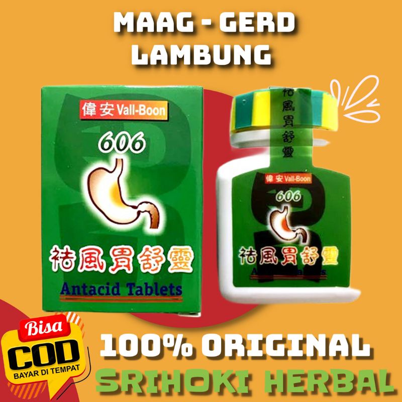 Obat Herbal Maag Asam Lambung Gerd Val Boon Antacid Tablet 606 Tradisional Alami Cina Ampuh