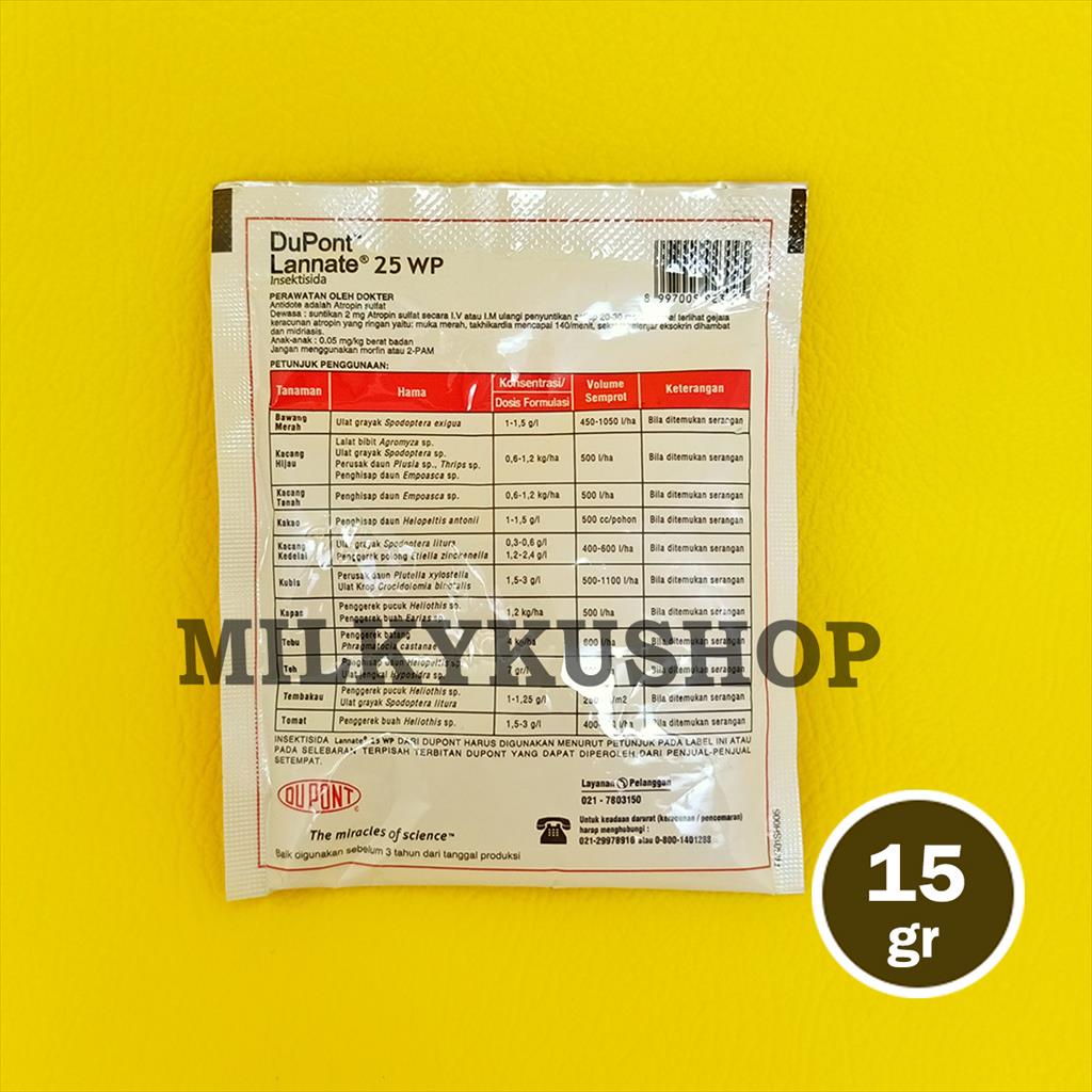 DUPONT LANNATE 25 WP 15 GRAM PER SACHET INSEKTIDA ULAT