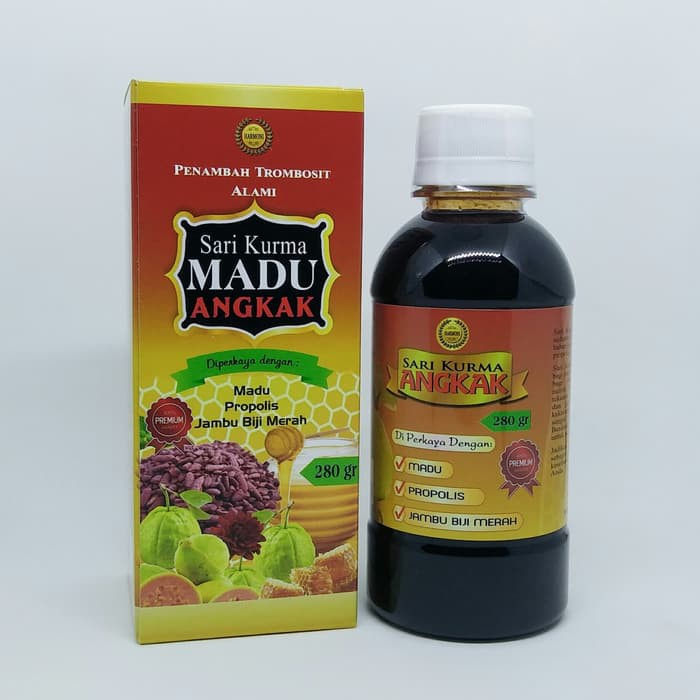 

sari kurma madu angkak plus propolis jambu biji DBD asli original