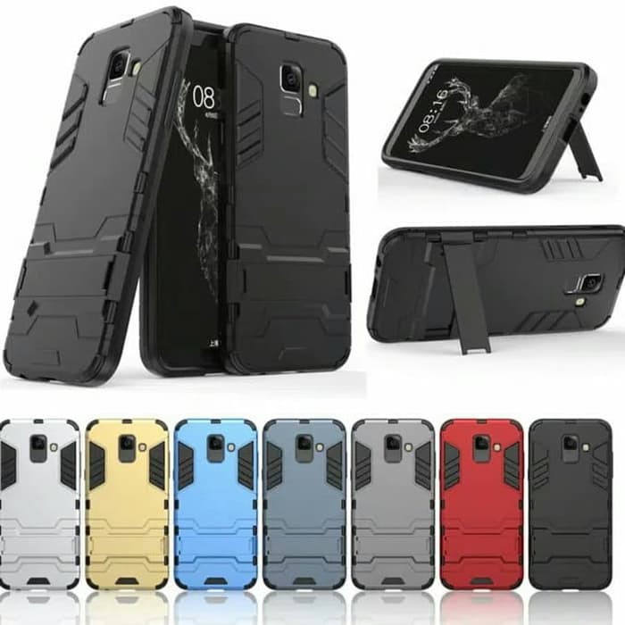 Case Iron Man Samsung A6 2018 Stand Robot/Transformer(Cover Hard) /ironman /robot