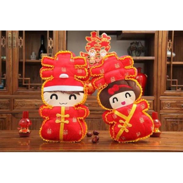 Boneka Couple Wedding/Boneka Shuang Xi/Boneka Double Happiness/Boneka Couple ( BC-008 )
