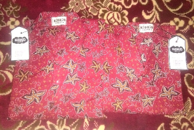 Baju Batik Anak Laki Kemeja Batik Anak Hem Baju Cowok Usia 0-14 Tahun Kode Ak-56