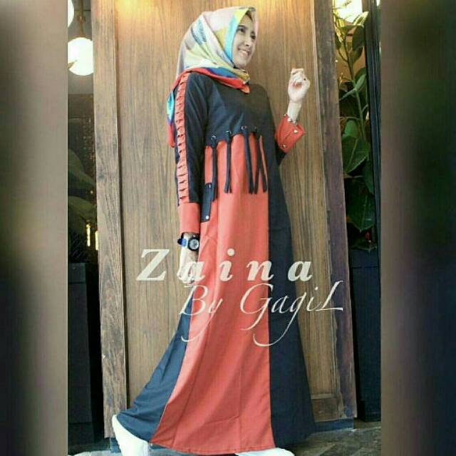 Zaina Fashion Muslim Dress Wanita Murah