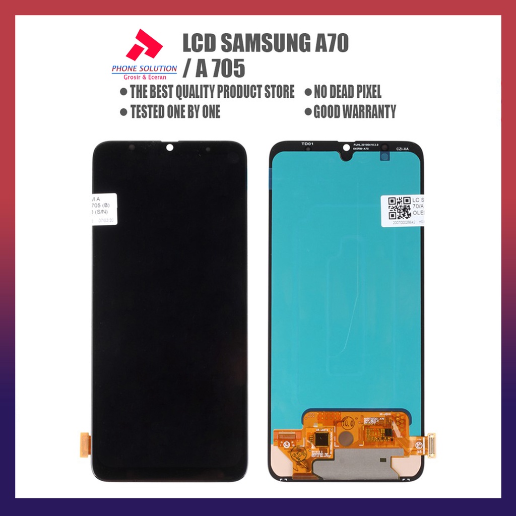 LCD Samsung A70 / LCD Samsung A705 100% Original OEM Small Fullset Touchscreen // Supplier LCD Samsung - Garansi 1 Bulan