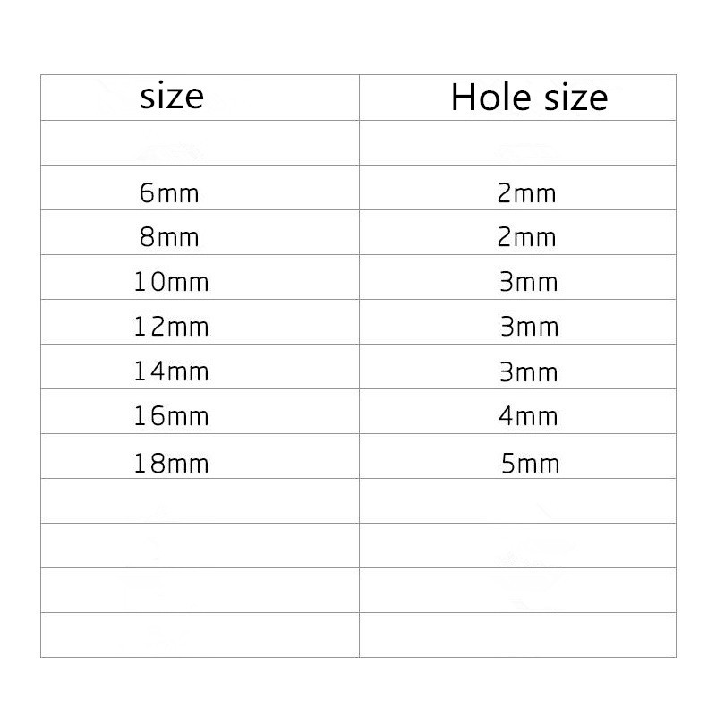 Manik-Manik Spacer Natural Ukuran 6/8/10/12/14/16/18mm Untuk Membuat Perhiasan Diy