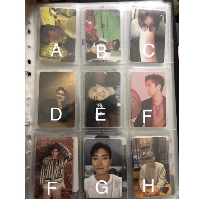 Photocard Siwon Kyuhyun Super junior pc