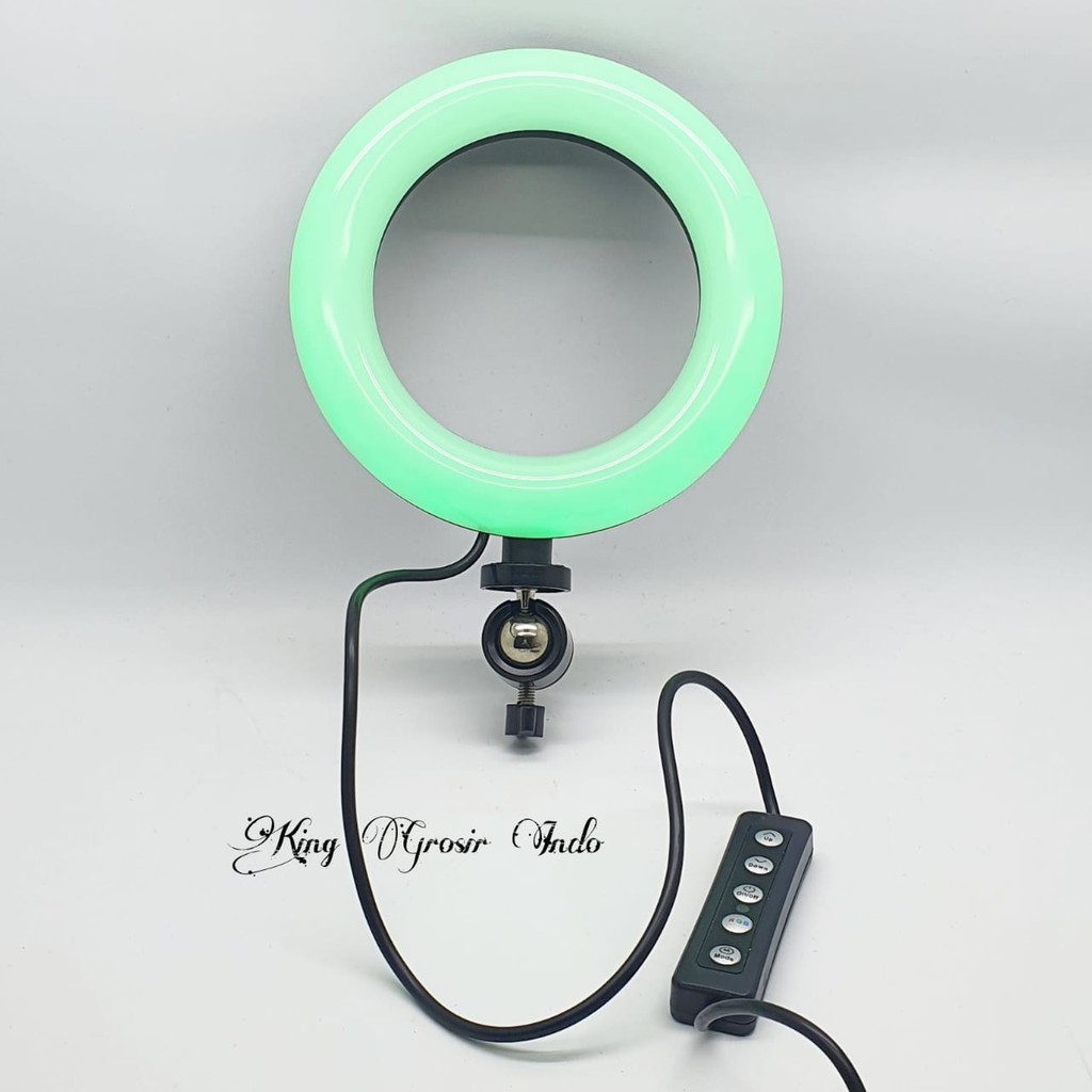 Soft Ring Light / RGB LED MJ16 Lampu Selfie Studio Photo ( 6 Inch / 16 cm )