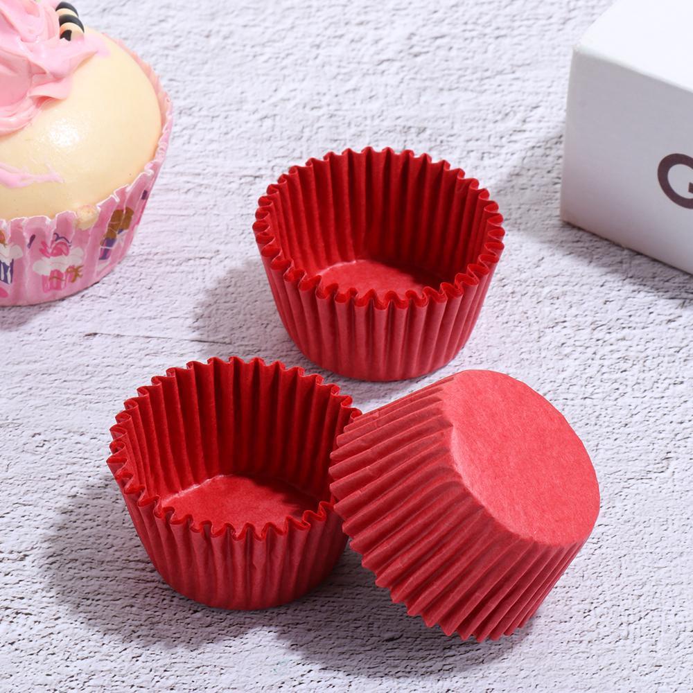 Chookyy 500/1000PCS Gelas Kertas Kue Home &amp; Kitchen Cake Liner Perlengkapan Pesta Baking Cup Cupcake Wrappers