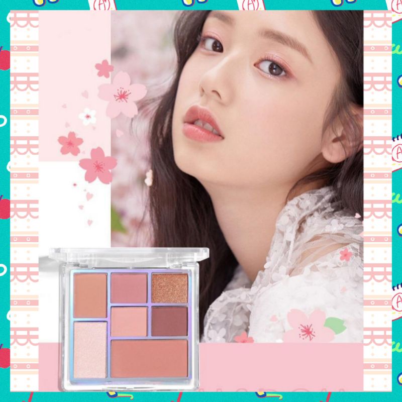 Eyeshadow Palette 7 Warna Lameila Eyeshadow Waterproof Longlasting Eyeshadow Glitter Kosmetik Mata Original