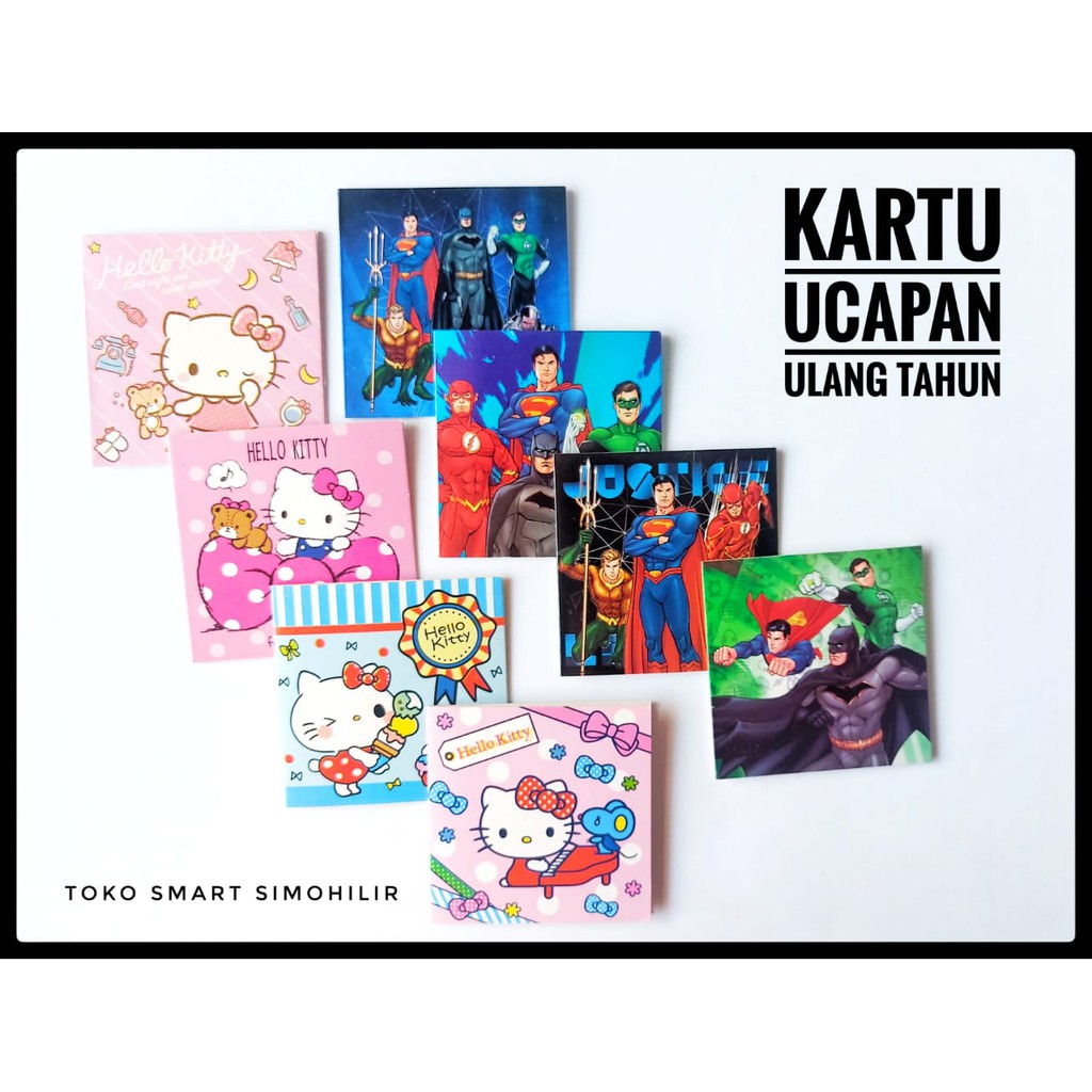 KARTU UCAPAN / GREETING CARD / KARTU UCAPAN KARAKTER KARTUN