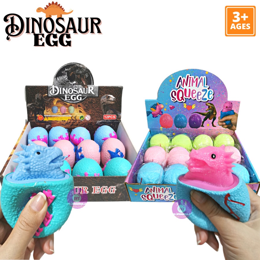 ID Mainan Anak  POP UP Dinosaur Egg / Telur Dinosaur Karet