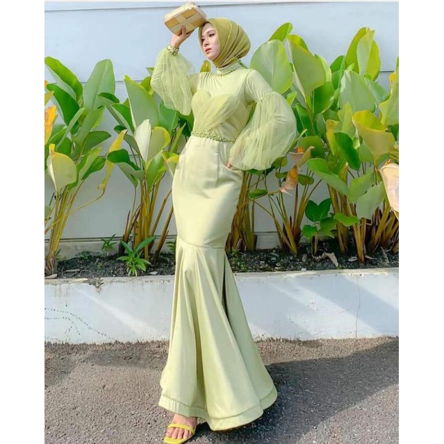 duyung dress gaun kondangan nikahan bridesmaid singer