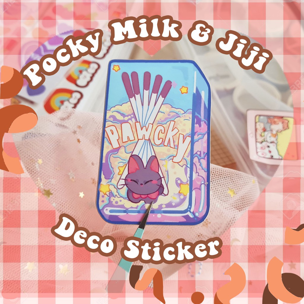 

Studio Ghibli Jiji Kiki's delivery Service Pocky Sticker Cut, Bujo Lucu Kawaii