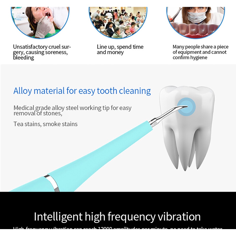 Alat Scaler Elektrik Untuk Scaler Dokter Gigi Listrik Ultrasonik, Alat Penghilang Kalkulus Gigi Pembersih Noda Karang Memutihkan
