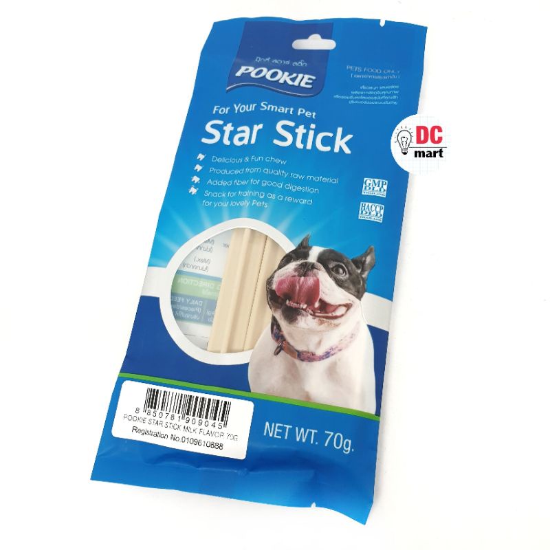 POOKIE Star Stick 70Gr / Snack Anjing Dental Pembersih Gigi