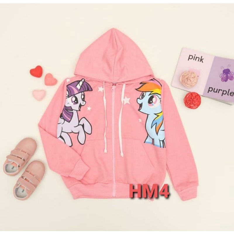 Jaket anak laki laki jaket anak perempuan 6-14 tahun BT21,STAR WARS,FREEFIRE,CAPTEN AMERIKA, Kuda poni by minidolphin