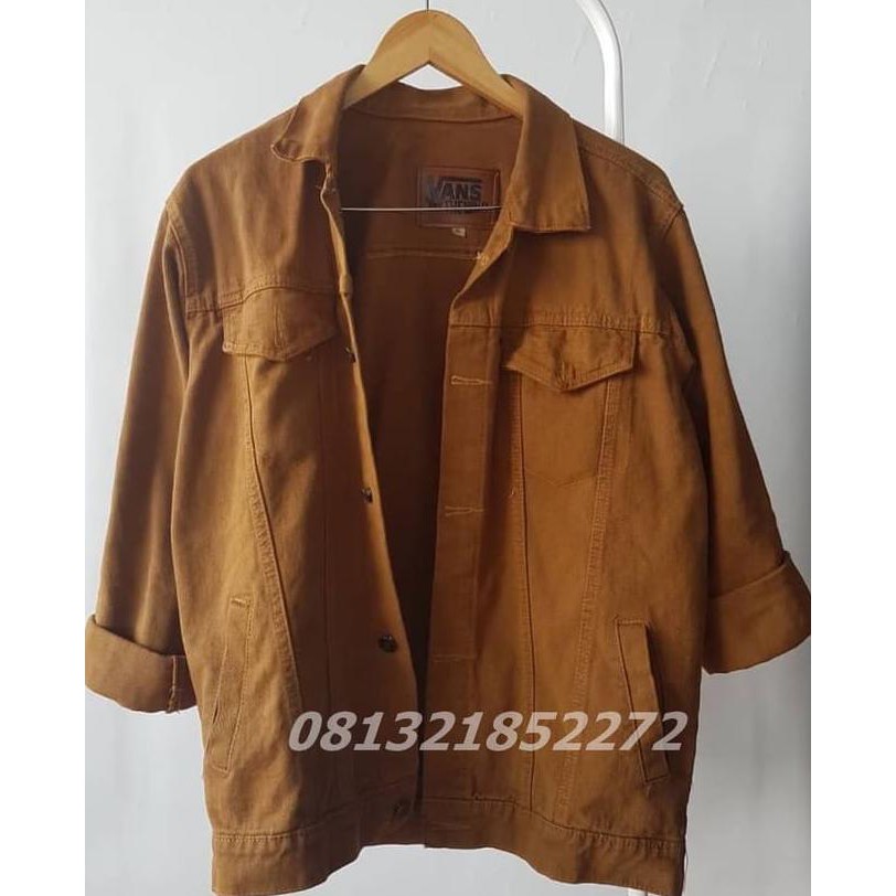lhkb jaket jeans coklat - jaket denim pria - jaket levi pria - jaket grosir 4u24