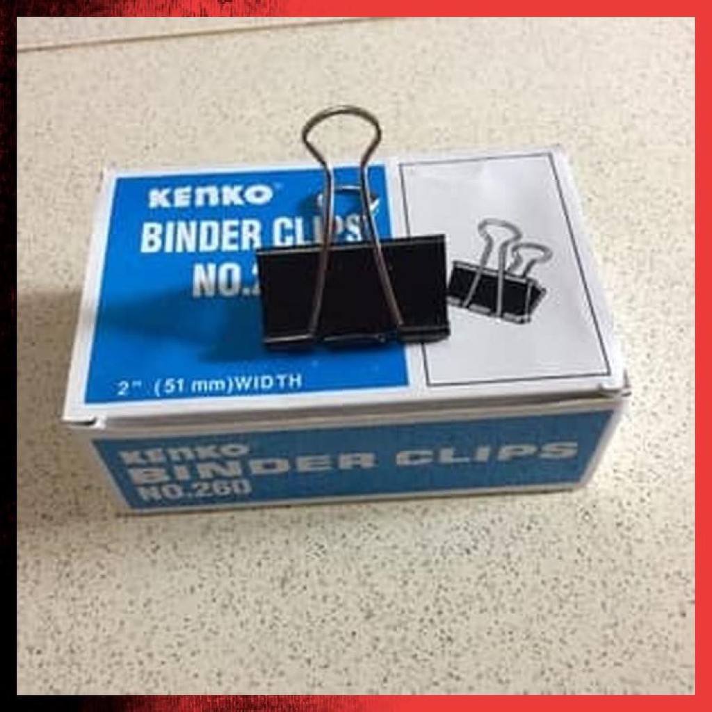 

Binder Clip No.260 Kenko ( Isi 12Pcs /Pack