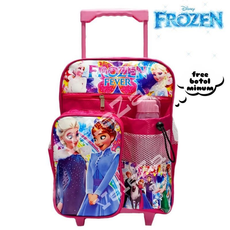 TAS RANSEL TROLI ANAK LOL HELLO KITTY FROZEN MINNIE MOUSE GRATIS BOTOL MINUM - TAS TROLI - TAS ANAK