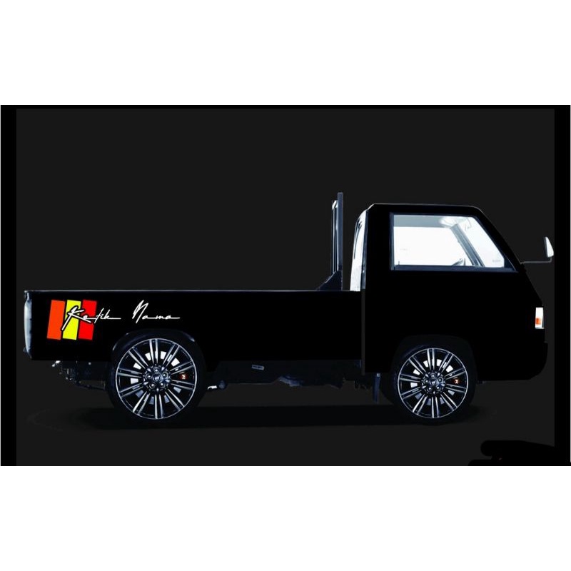 Stiker mobil pick up stiker bak pick up custom nama stiker mobil pick up l300 apv gran max carry